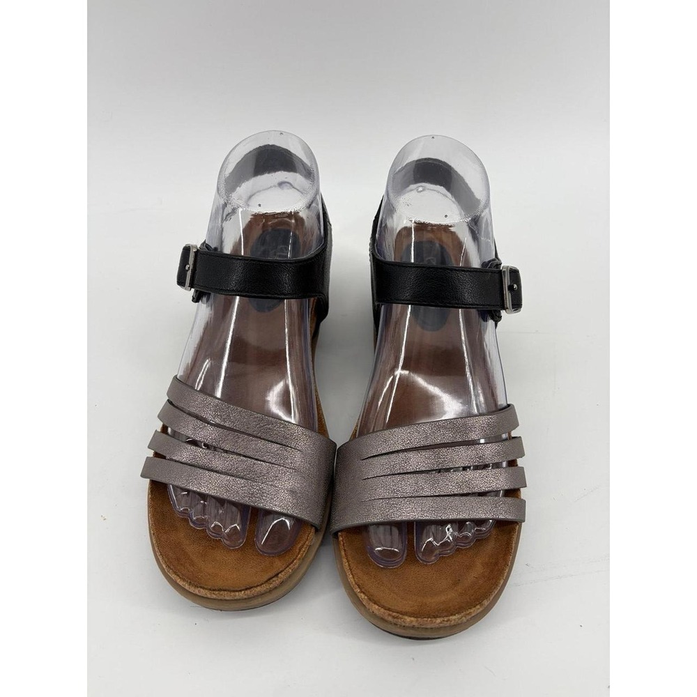 Euro Soft by Sofft Sandals, Metallic Bronze/Black Summer/Casual, Women's Size 7